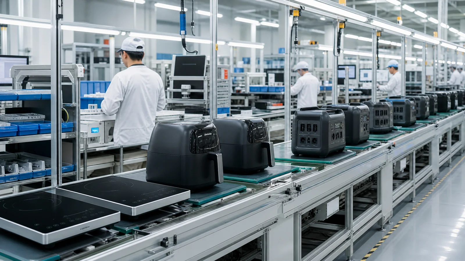 Automated home appliance production equipment