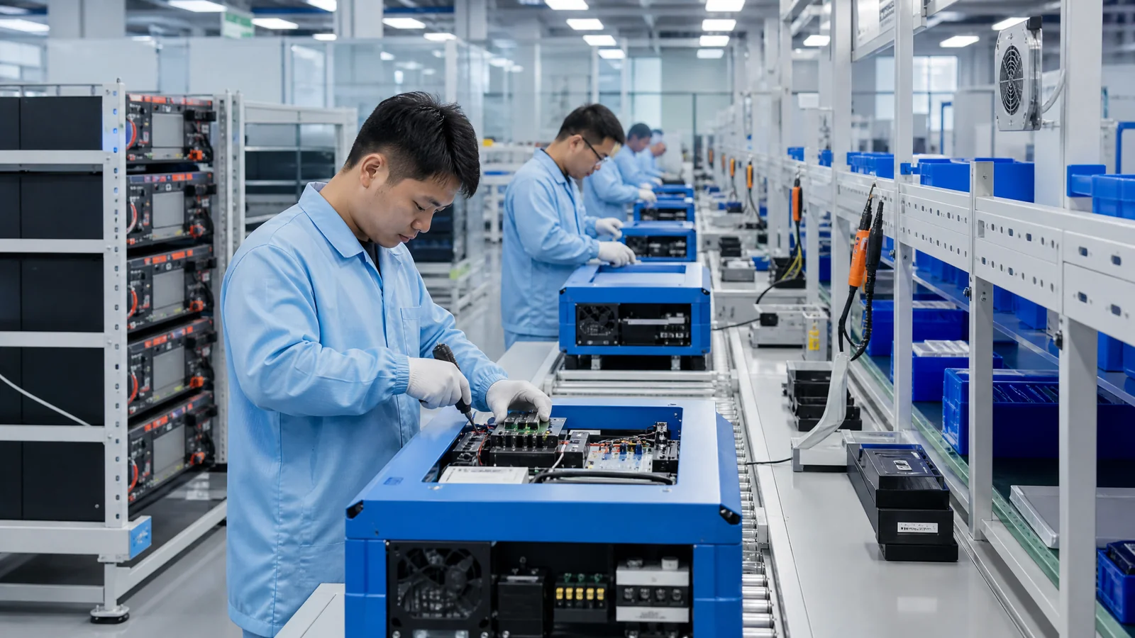 Solar energy equipment assembly line