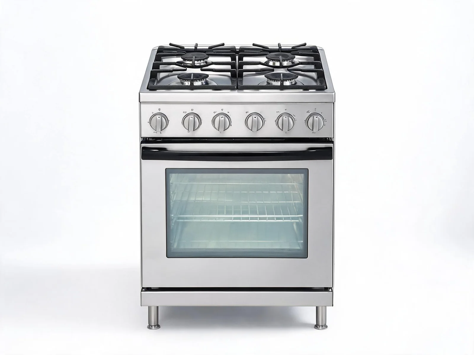 Freestanding gas cooker HP-GSO70 with 4-burner hob and 70L gas oven with rotisserie and convection fan
