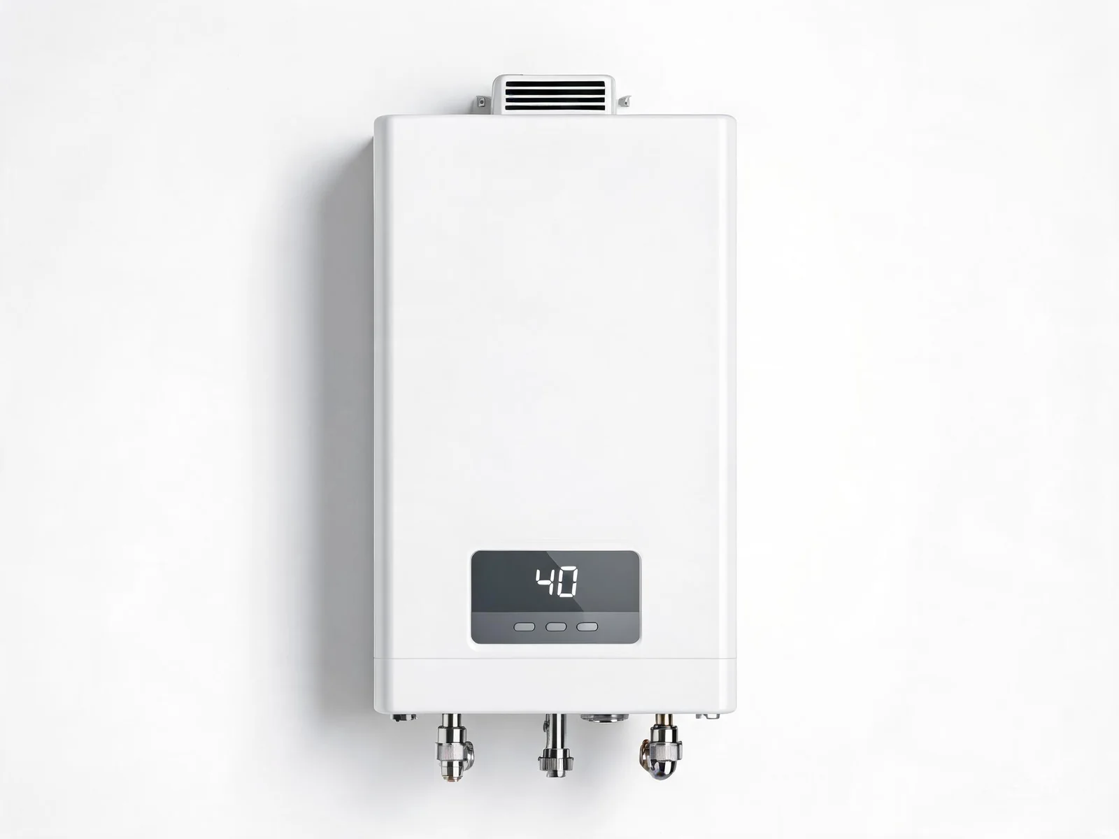12L/min tankless gas water heater HP-GWH12 with LED display and multiple safety protections for home bathrooms