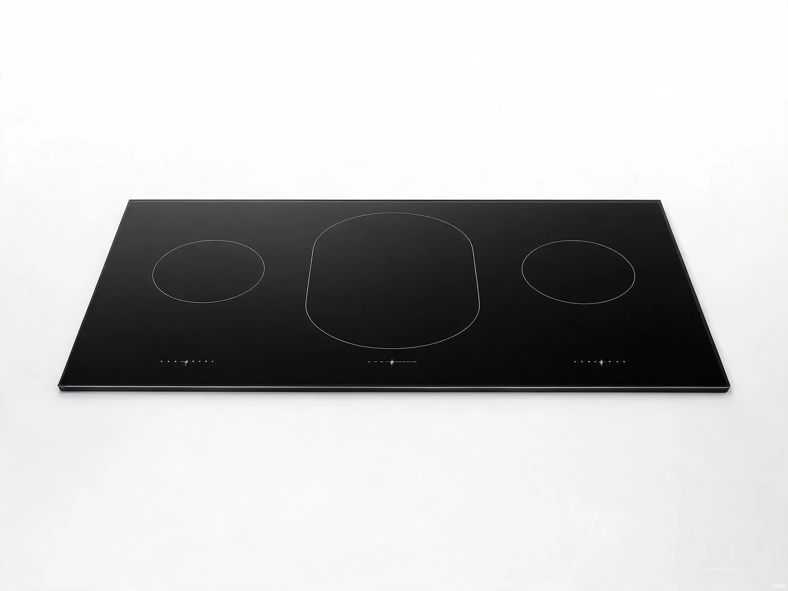 3-zone built-in induction hob HP-ID3 with central flex zone and 5400W power on Schott Ceran glass for modern kitchens