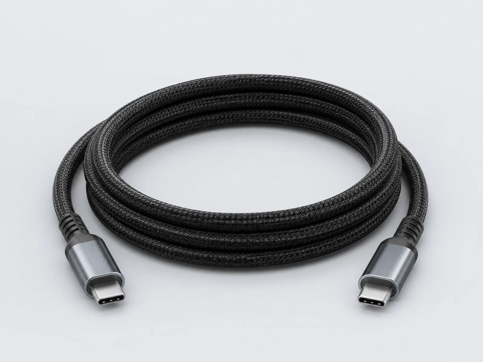 Type-C 100W fast charging cable HP-3C-TC100W 5A nylon braided for MacBook charging